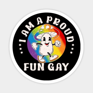 Fungi Fun Gay Funny LGBTQ+ Toadstool Pun Magnet